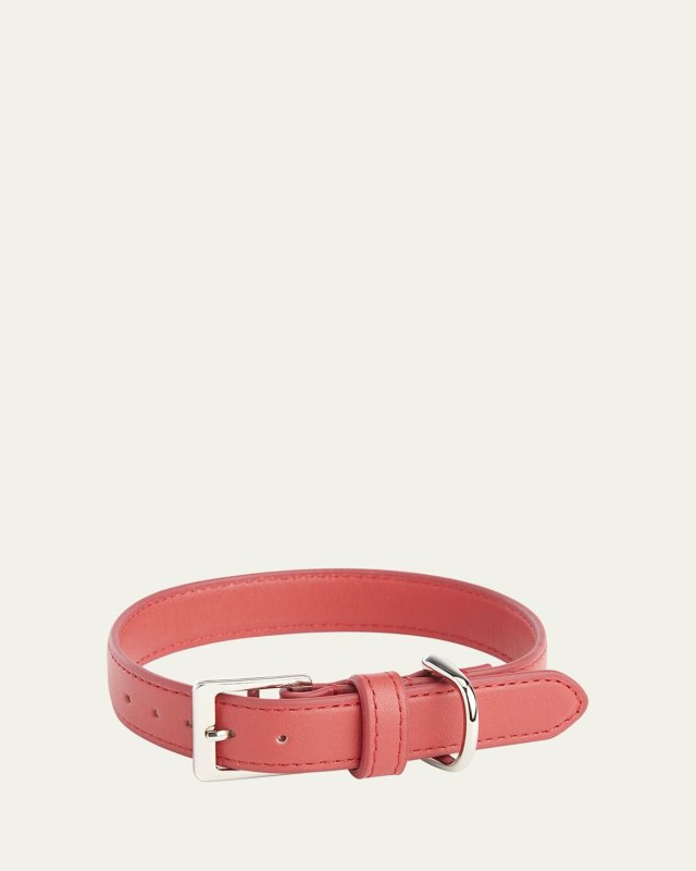 Personalized Leather Small Dog Collar